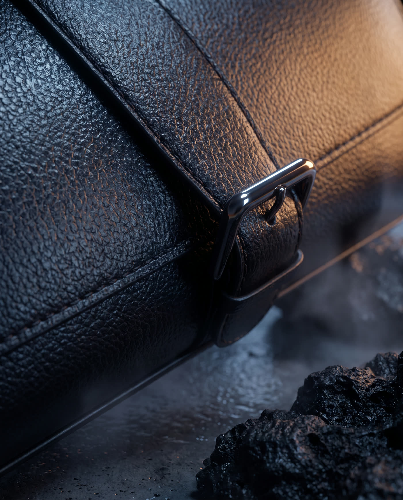 Le grain du cuir et ses coutures